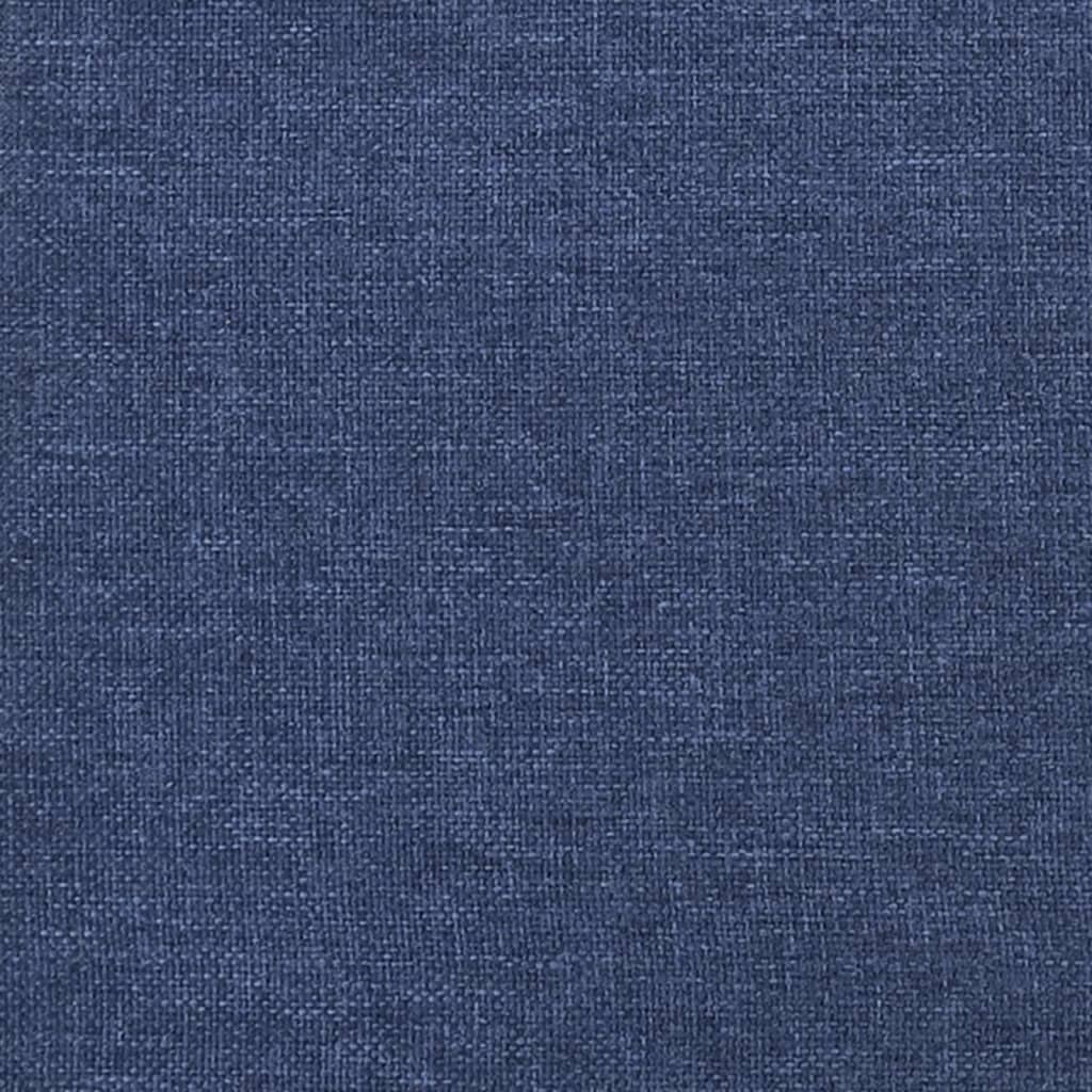 vidaXL Repose-pied Bleu 45x29,5x35 cm Tissu et similicuir