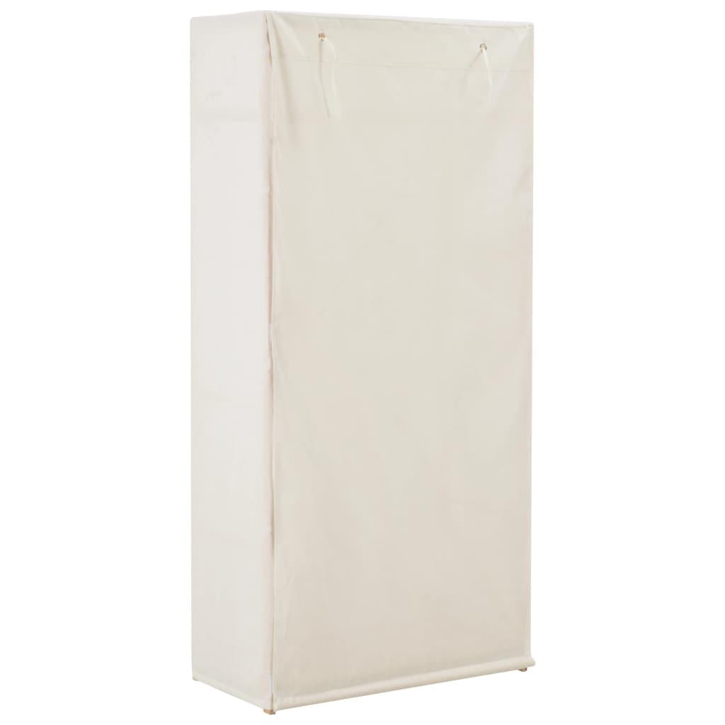 vidaXL Garde-robe Blanc 79 x 40 x 170 cm Tissu