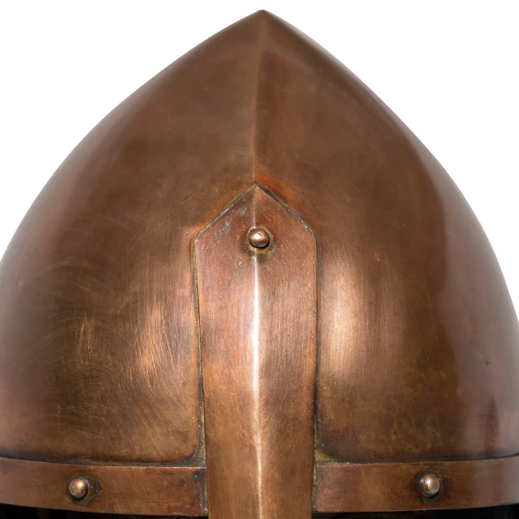 vidaXL Casque de chevalier médiéval antique pour GN Cuivre Acier