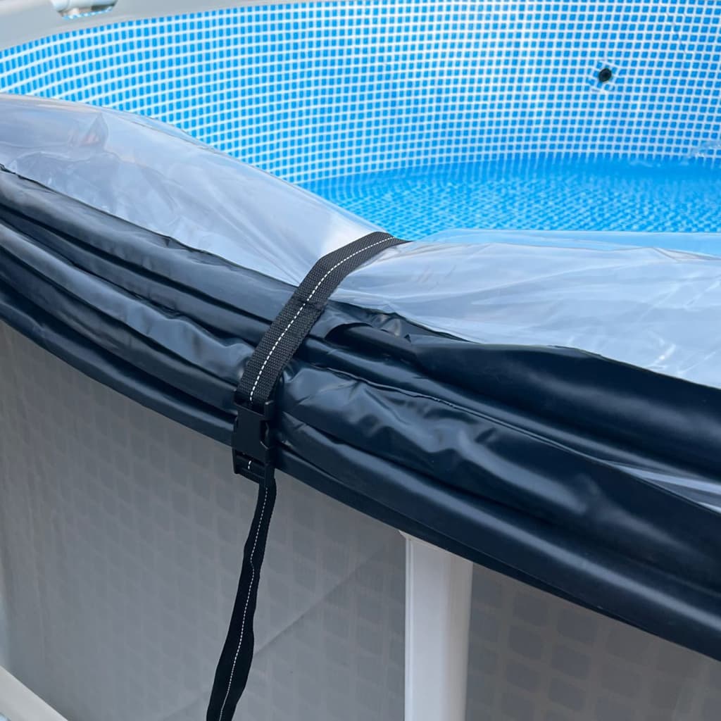 vidaXL Support de piscine pour dôme acier