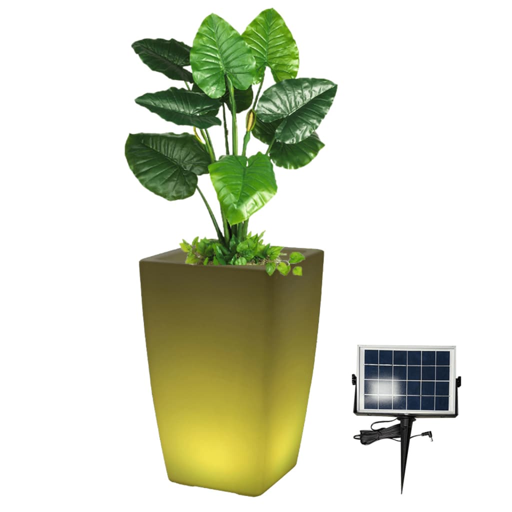 Eurotrail Lampe/pot de fleurs rechargeable à LED 50 cm