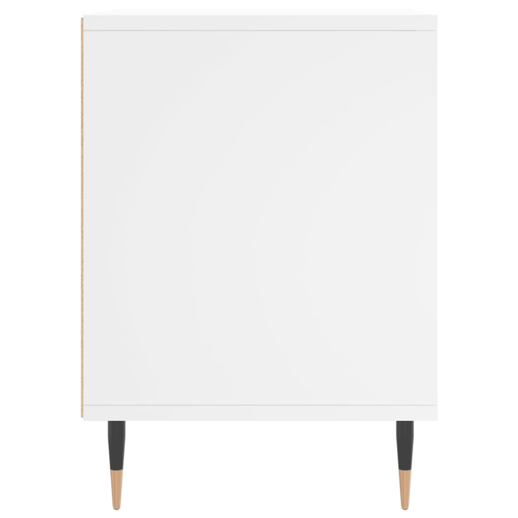 vidaXL Tables de chevet 2 pcs blanc 40x35x50 cm bois d’ingénierie