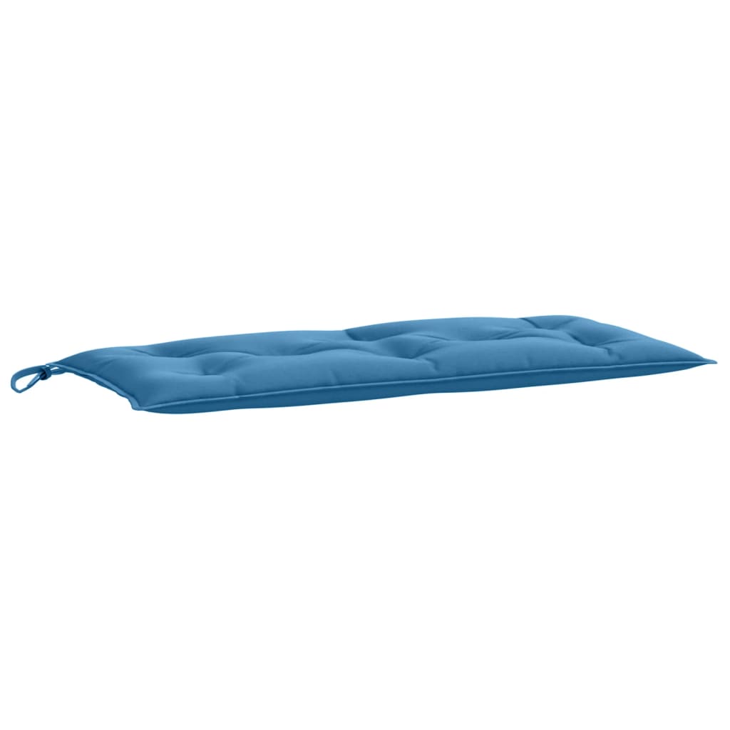 vidaXL Coussins de banc de jardin lot de 2 bleu mélangé tissu