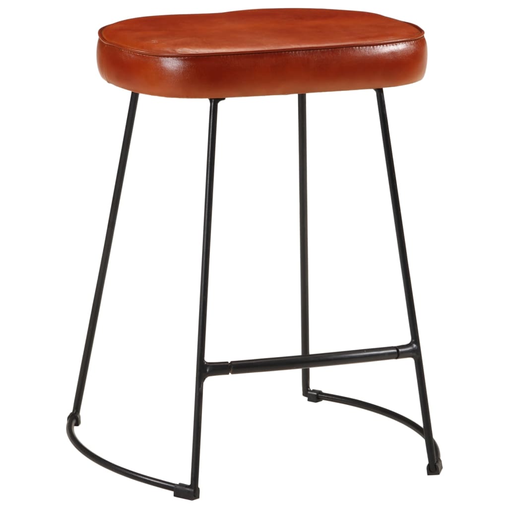 vidaXL Tabourets de bar lot de 2 marron foncé 40x29,5x53 cm