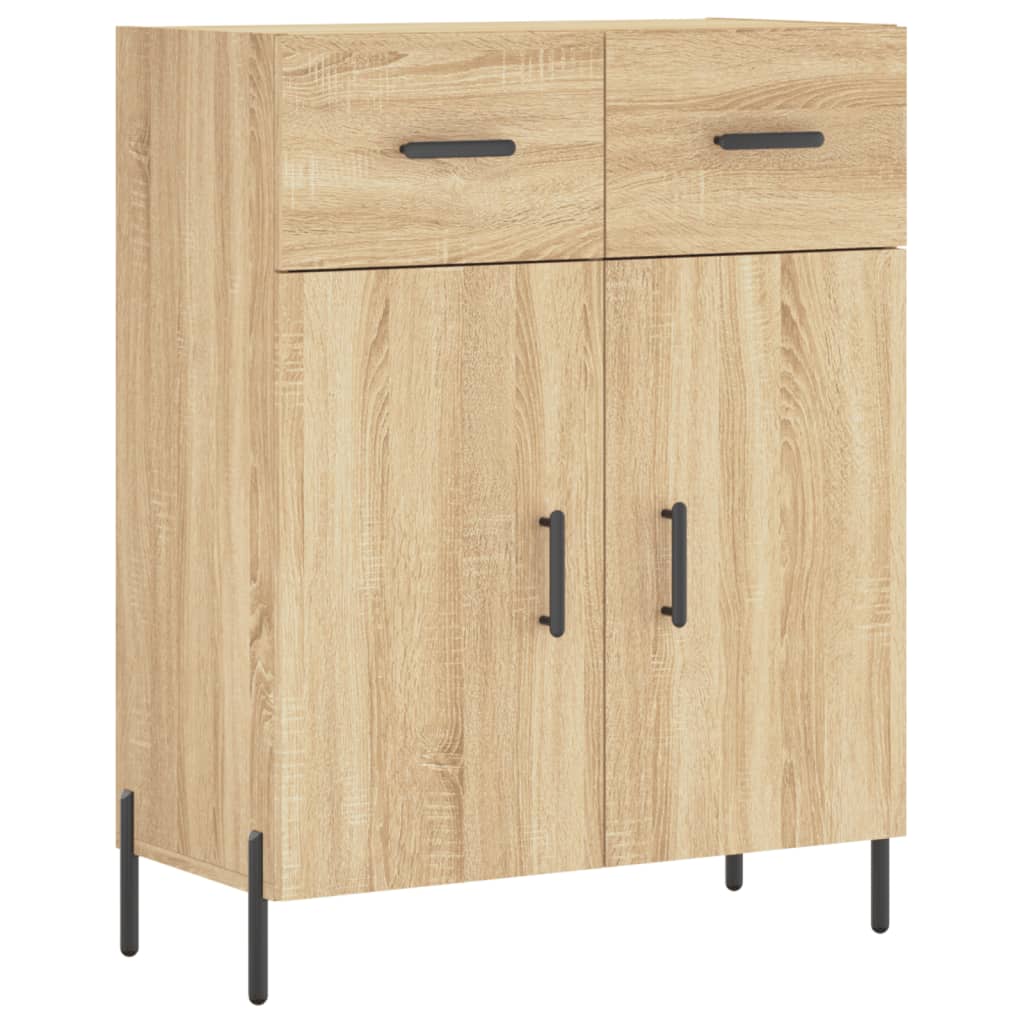 vidaXL Buffet haut Chêne sonoma 69,5x34x180 cm Bois d'ingénierie