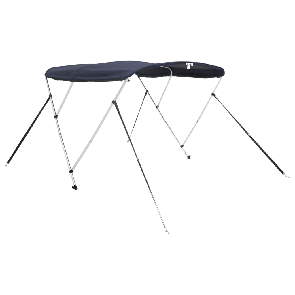 vidaXL Toit bimini à 3 arceaux parois en maille 183x(154-167)x137 cm