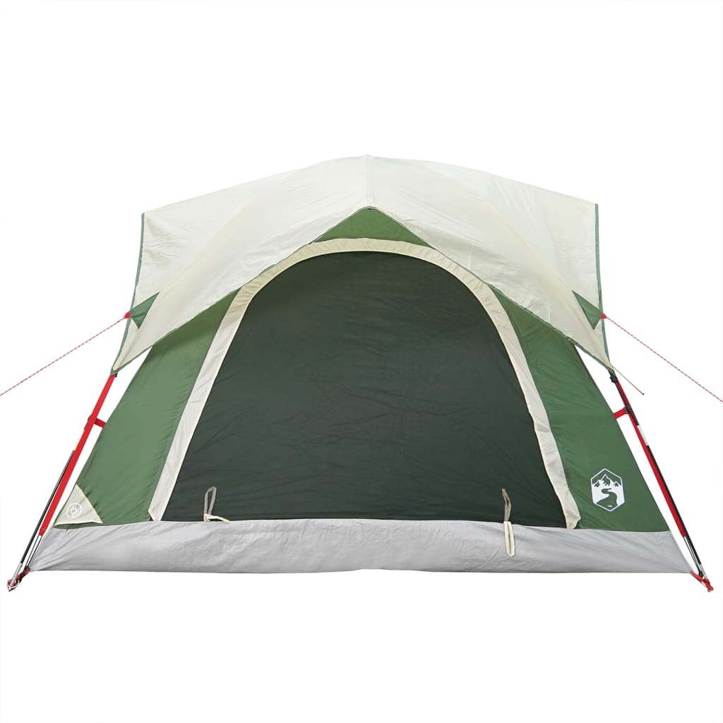 vidaXL Tente de camping de cabine 4 personnes vert imperméable