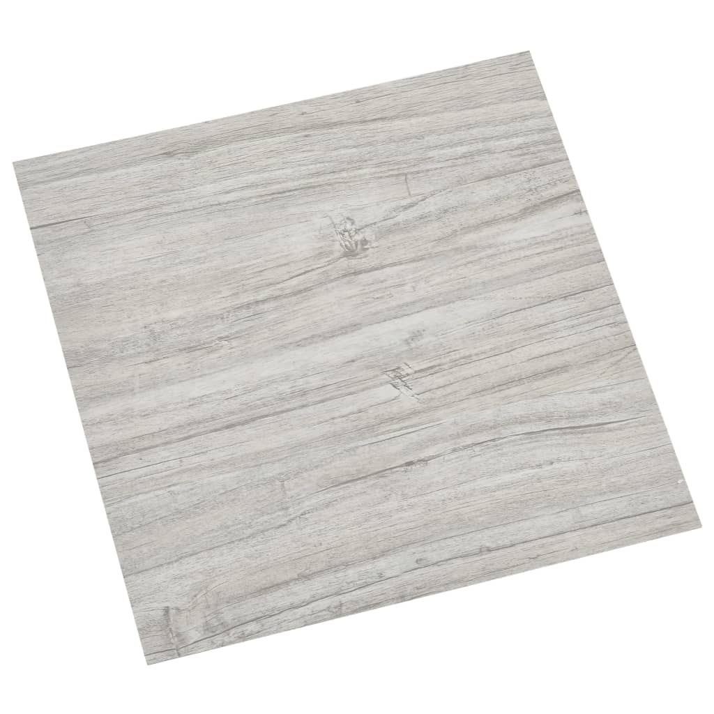 vidaXL Planches de plancher autoadhésives 55 pcs PVC 5,11m² Gris clair