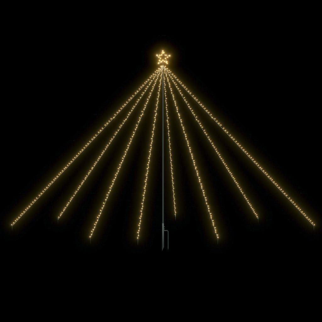 vidaXL Lumières d'arbre de Noël Intérieur/Extérieur 576 LED 3,6 m