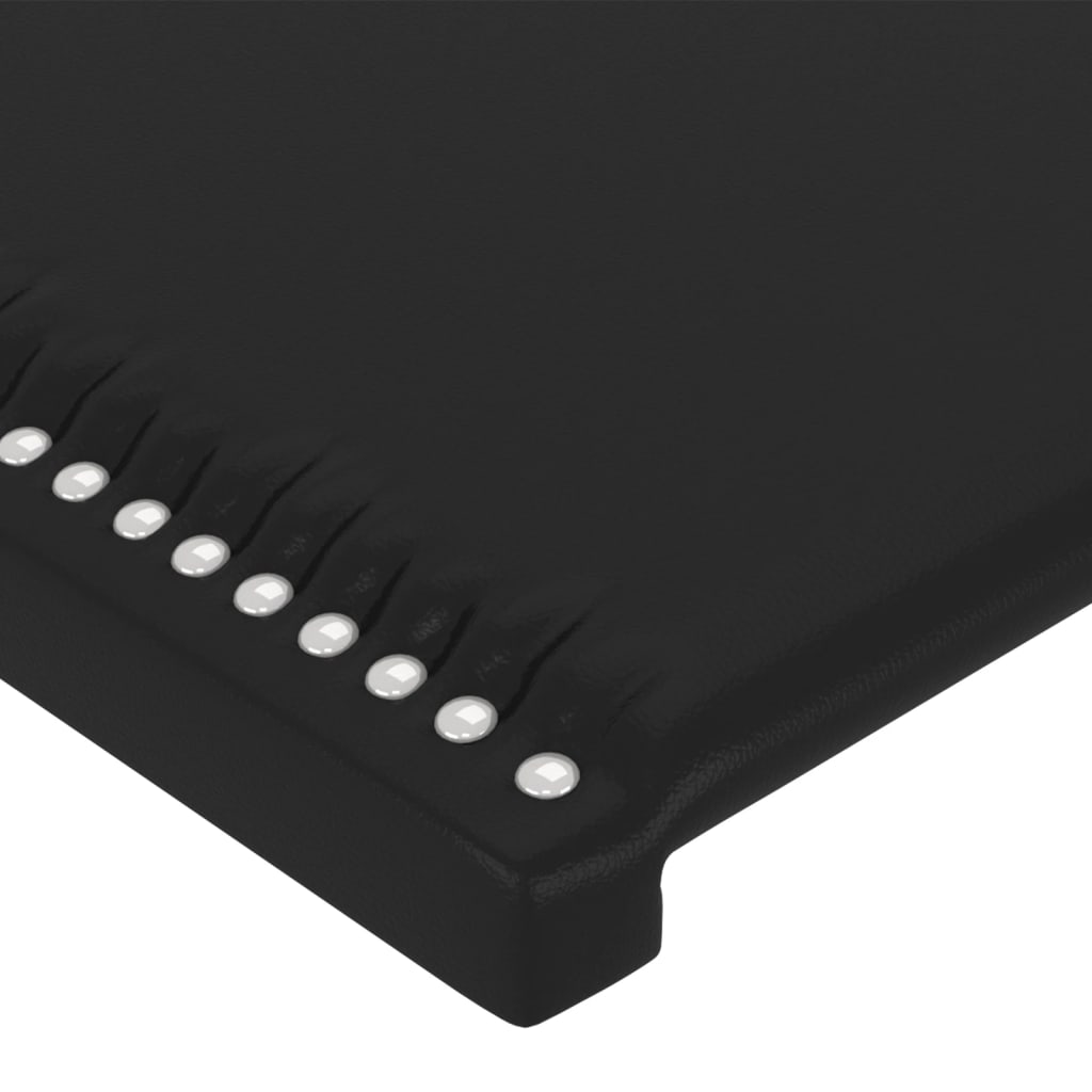 vidaXL Tête de lit à LED Noir 103x16x78/88 cm Similicuir