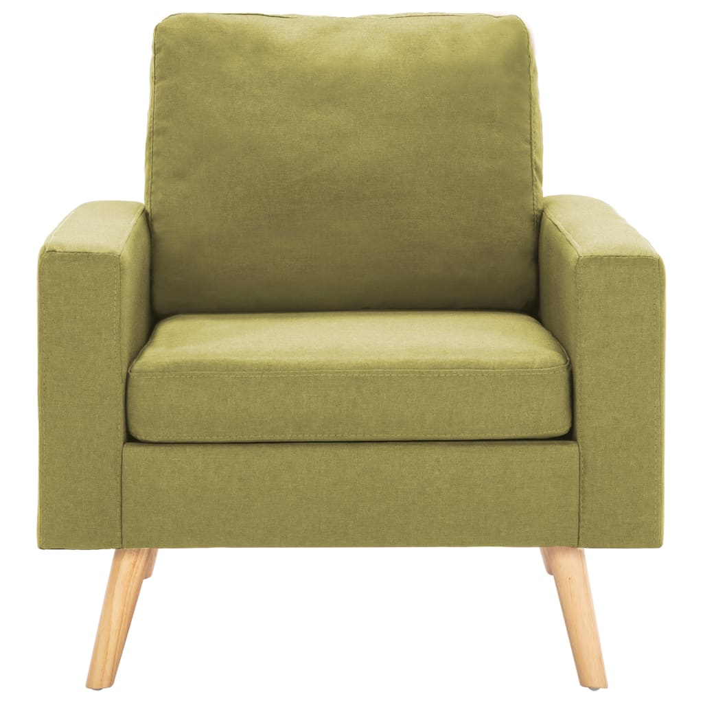 vidaXL Fauteuil vert tissu