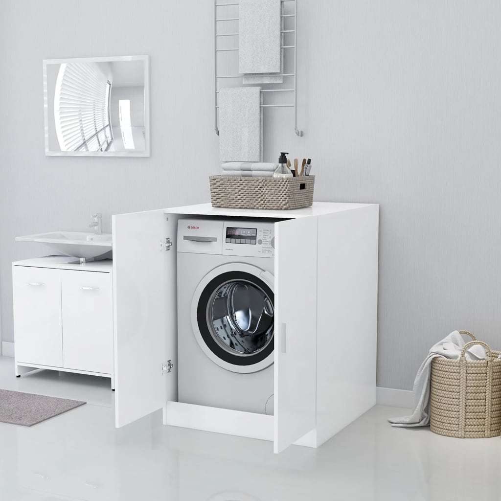 vidaXL Meuble pour machine à laver Blanc