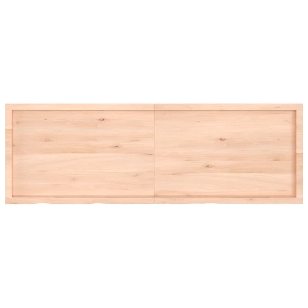 vidaXL Comptoir de salle de bain 180x60x(2-6)cm bois massif non traité