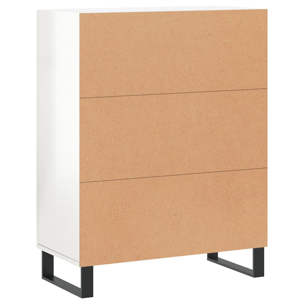 vidaXL Buffet Blanc brillant 69,5x34x90 cm Bois d'ingénierie