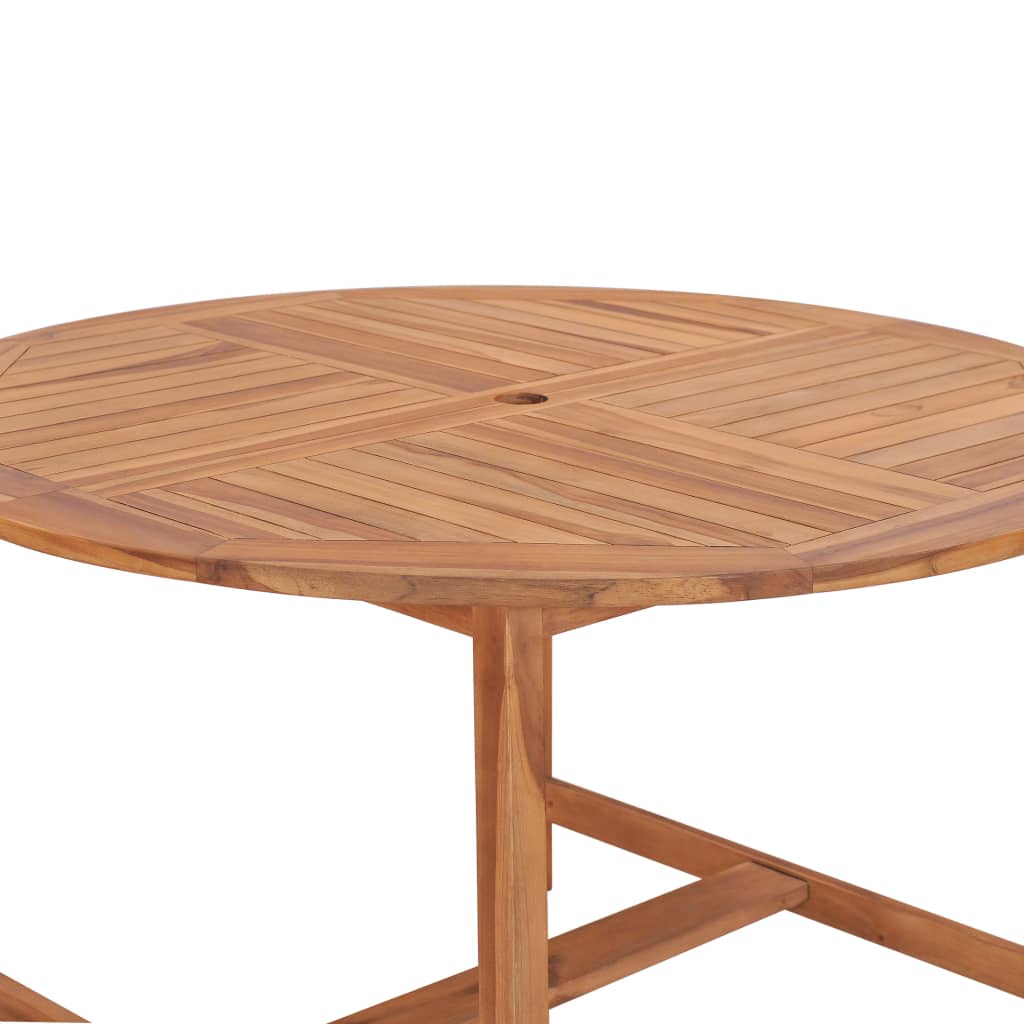 vidaXL Table de jardin 120x76 cm Bois de teck solide