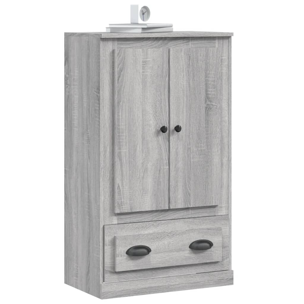 vidaXL Buffet haut sonoma gris 60x35,5x103,5 cm bois d'ingénierie