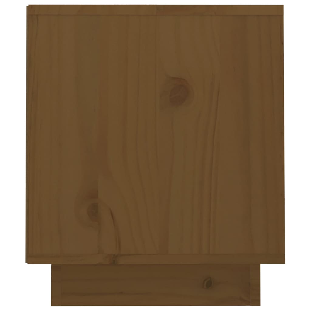 vidaXL Meuble TV Marron miel 70x34x40 cm Bois de pin massif