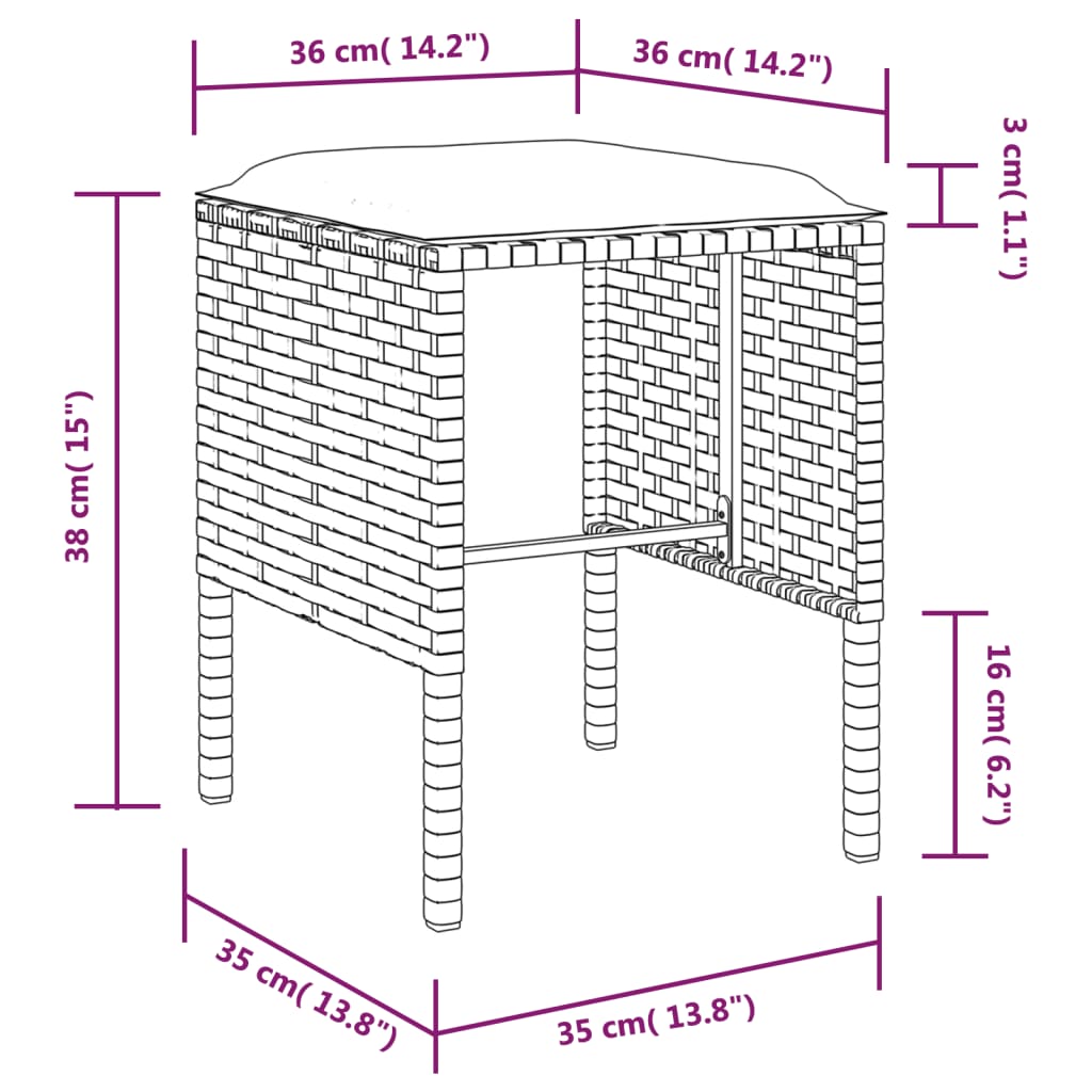 vidaXL Ensemble de canapés en L 5pcs avec coussins résine tressée gris