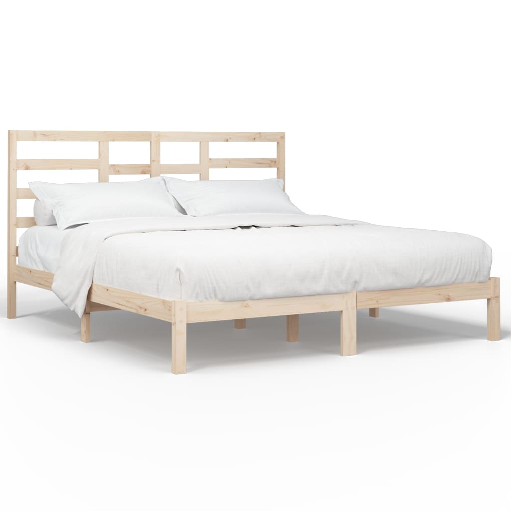 vidaXL Cadre de lit sans matelas bois massif 180x200 cm