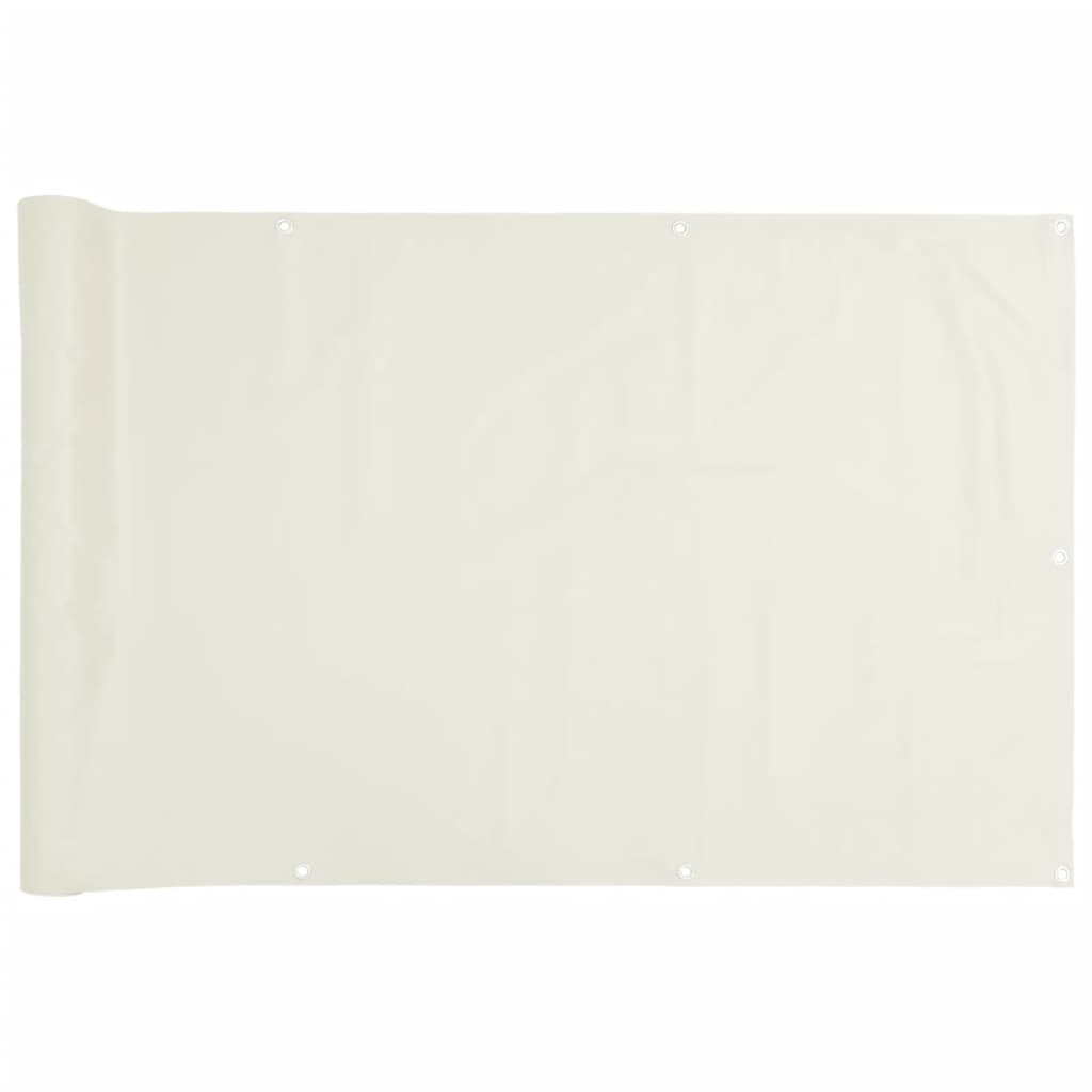 vidaXL Écran d'intimité de balcon blanc 600x120 cm PVC