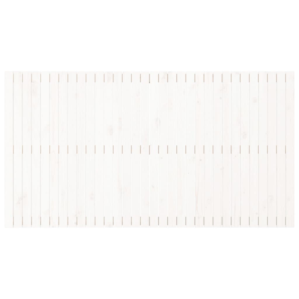 vidaXL Tête de lit murale Blanc 204x3x110 cm Bois massif de pin