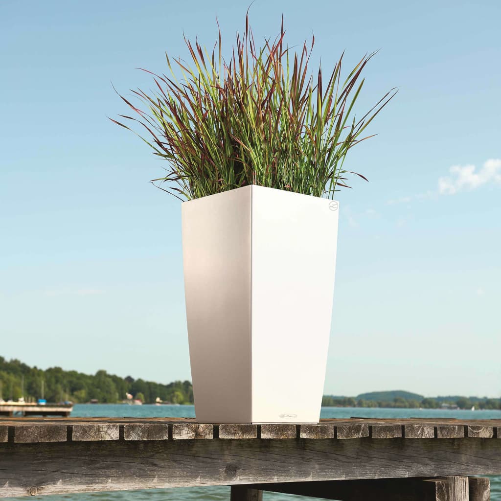 LECHUZA Jardinière Cubico Color 30 ALL-IN-ONE Blanc 13130