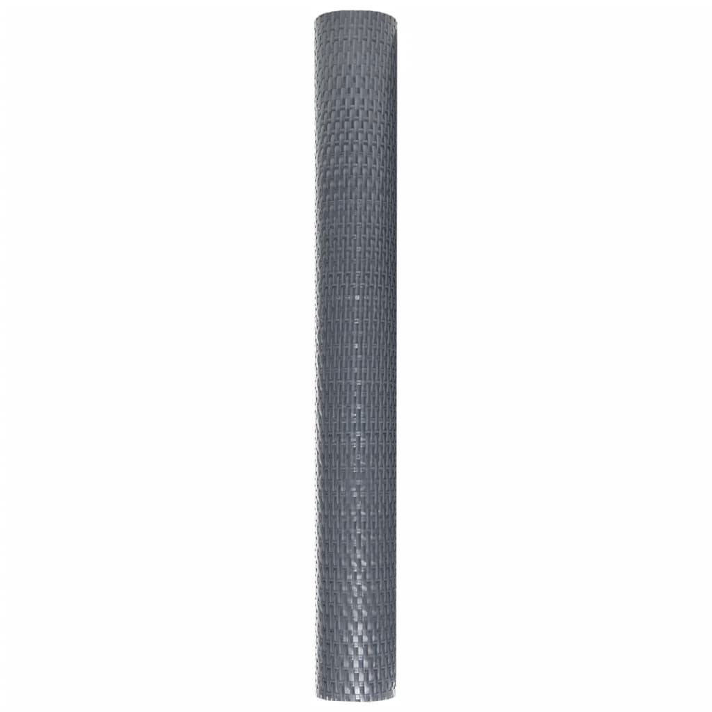 vidaXL Paravent de balcon anthracite 600x80 cm résine tressée