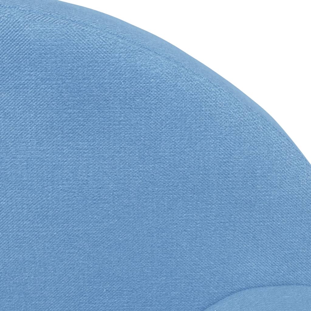 vidaXL Canapé-lit pour enfants bleu peluche douce