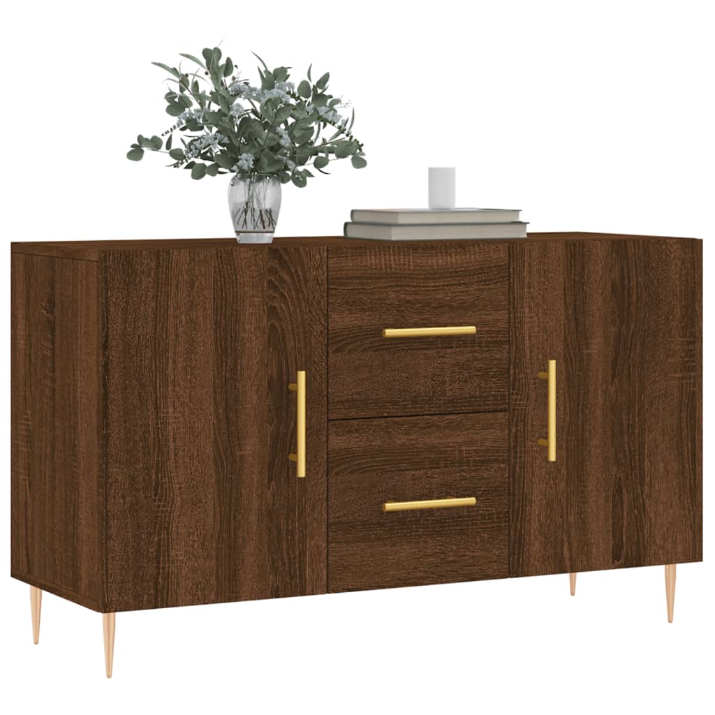 vidaXL Buffet chêne marron 100x36x60 cm bois d'ingénierie