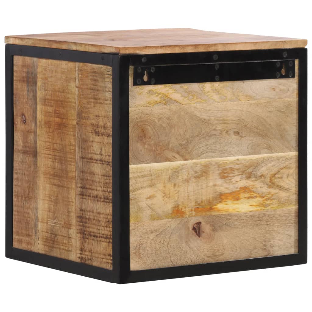 vidaXL Table de chevet 40x35x40 cm bois de manguier massif