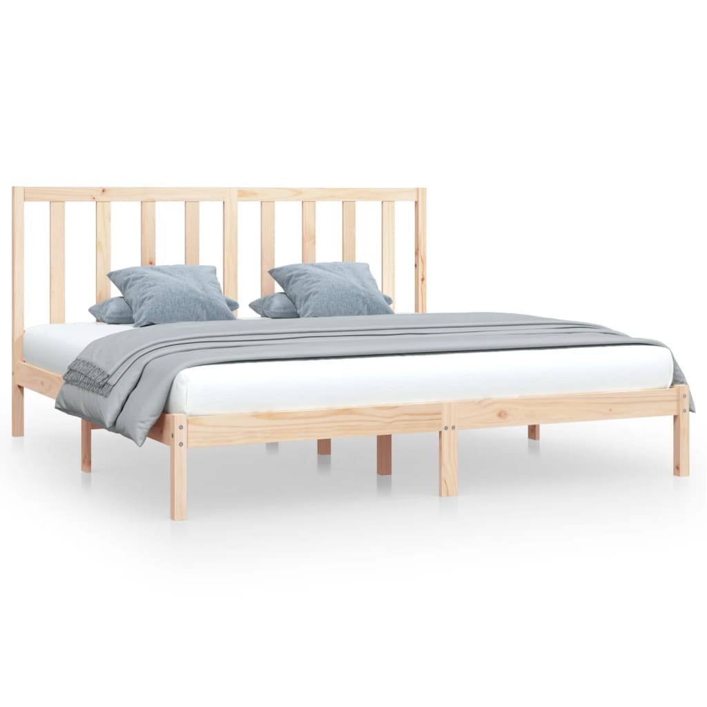 vidaXL Cadre de lit sans matelas bois massif de pin 200x200 cm