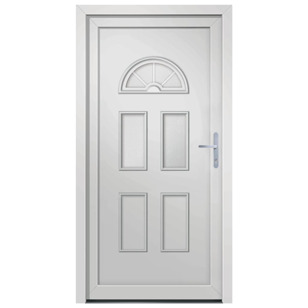 vidaXL Porte d'entrée blanc 88x190 cm PVC