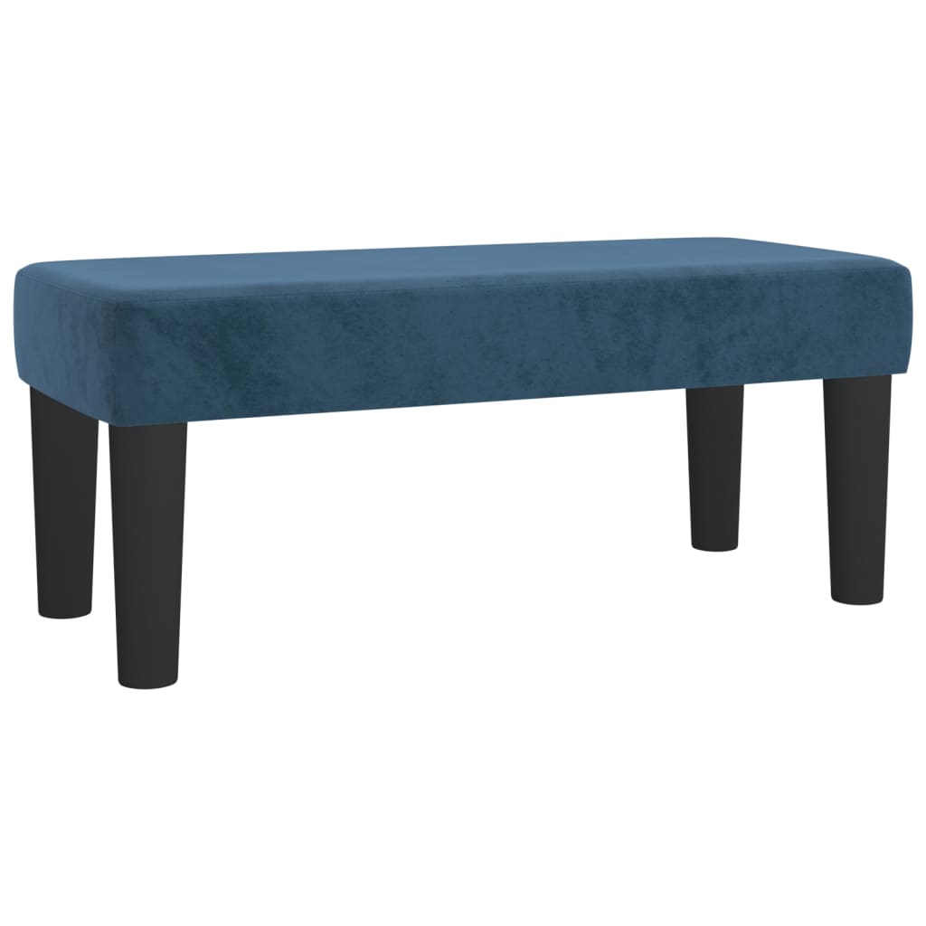 vidaXL Banc Bleu foncé 70x30x30 cm Velours