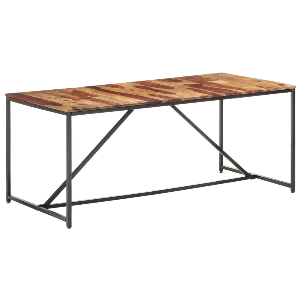 vidaXL Table à manger 180x90x76 cm Bois massif