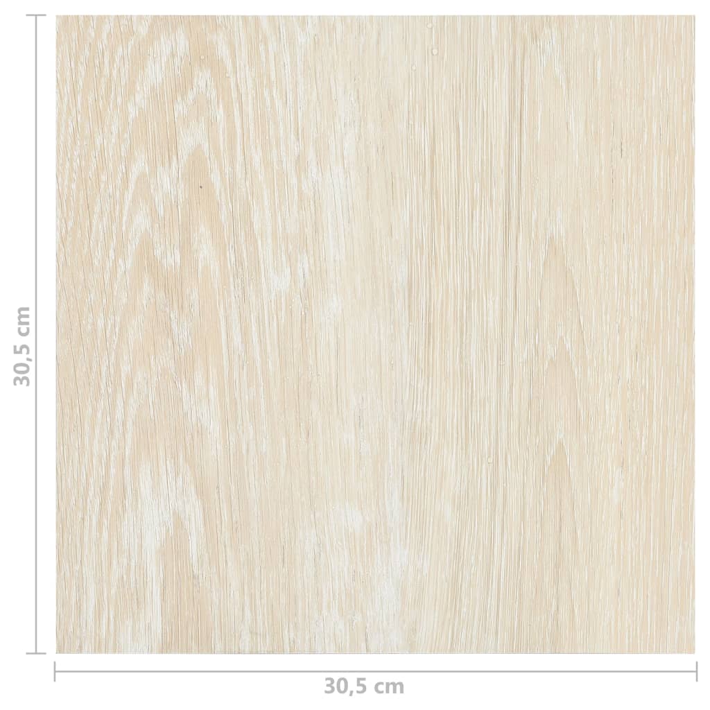 vidaXL Dalles de plancher autoadhésives 20 pcs PVC 1,86 m² beige