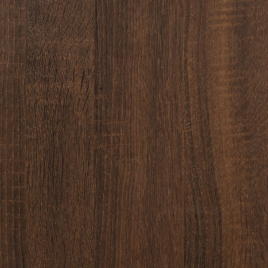 vidaXL Bureau avec tiroirs Chêne marron 102x50x76 cm Bois d'ingénierie