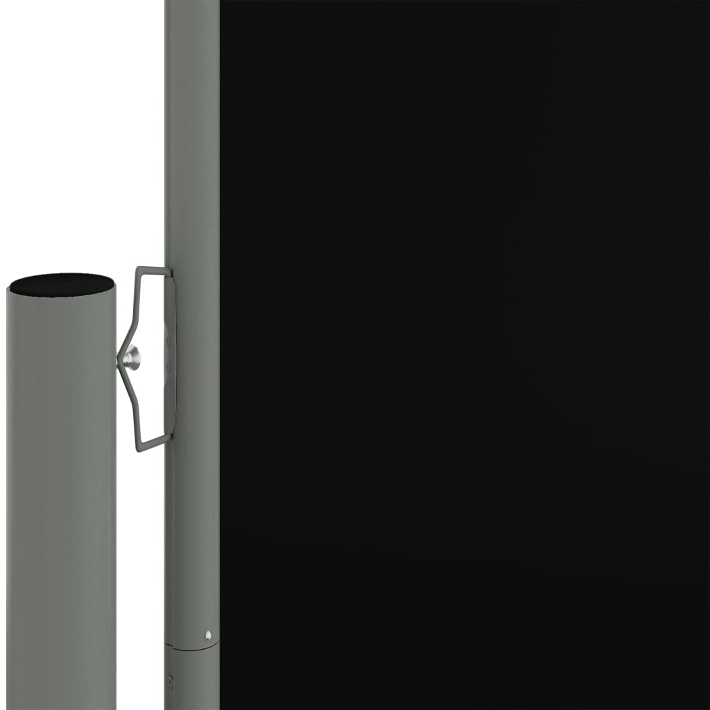 vidaXL Auvent latéral rétractable Noir 117x1200 cm