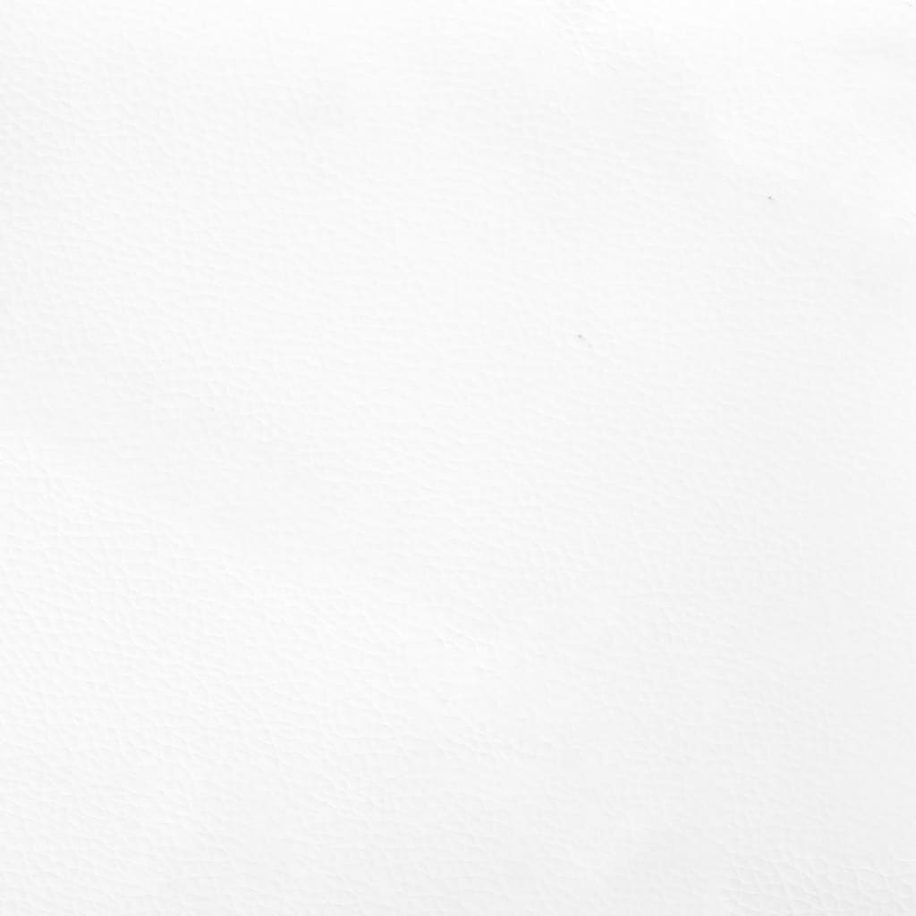 vidaXL Sommier à lattes de lit Blanc 90x190 cm Similicuir