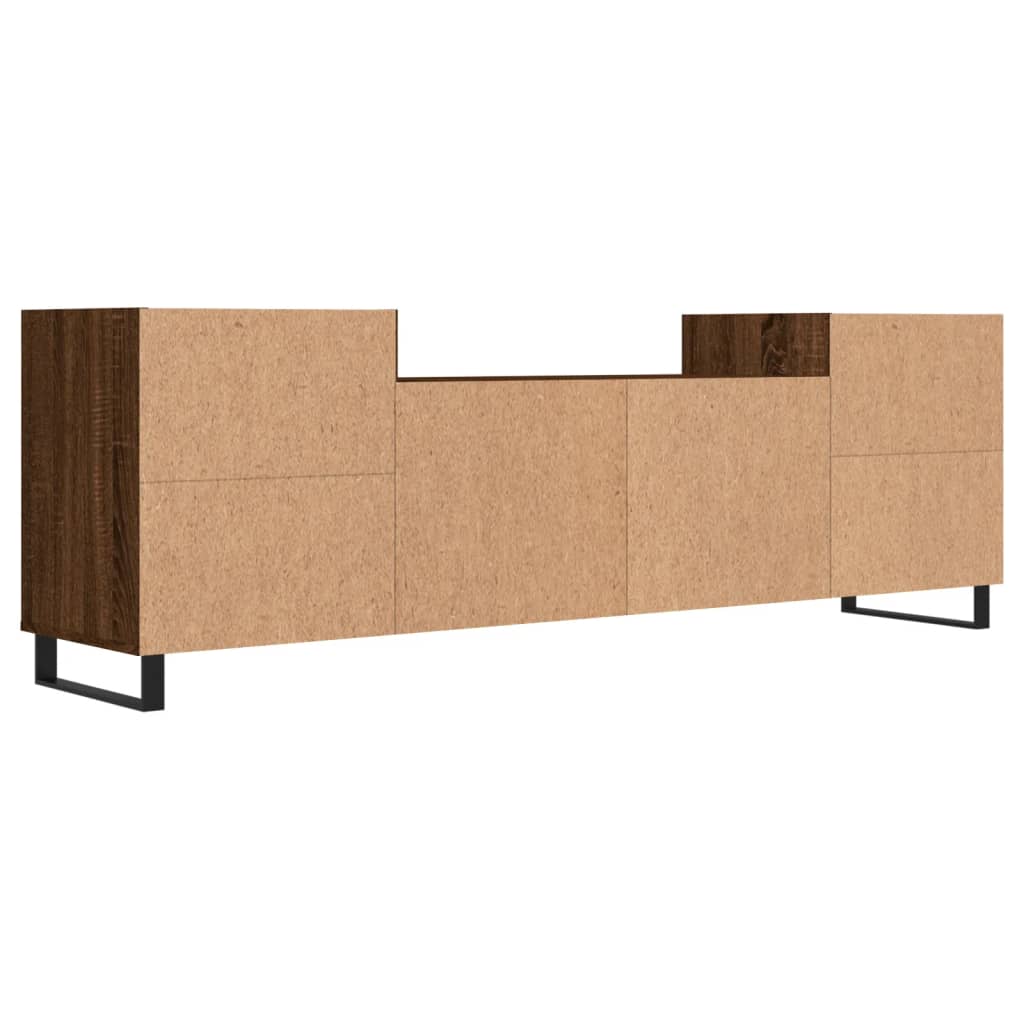 vidaXL Meuble TV Chêne marron 160x35x55 cm Bois d'ingénierie