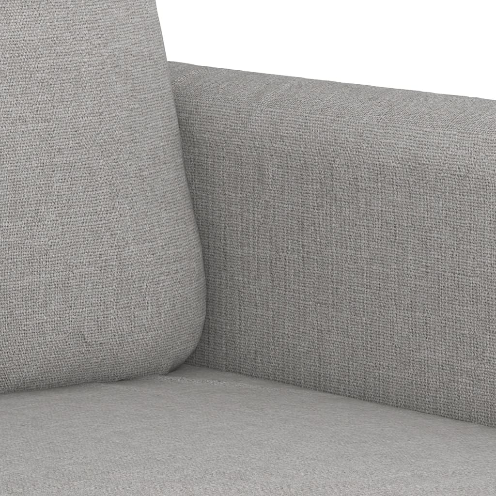 vidaXL Canapé à 2 places Gris clair 120 cm Tissu