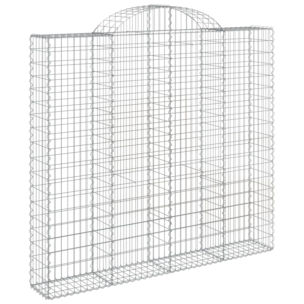 vidaXL Paniers à gabions arqués 13 pcs 200x50x180/200 cm Fer galvanisé