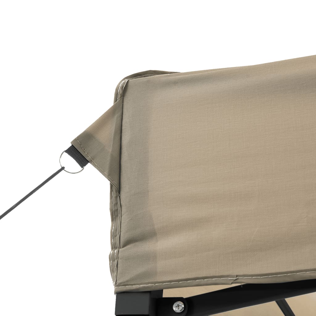 vidaXL Tente de réception pliable escamotable taupe 200x200x306 cm