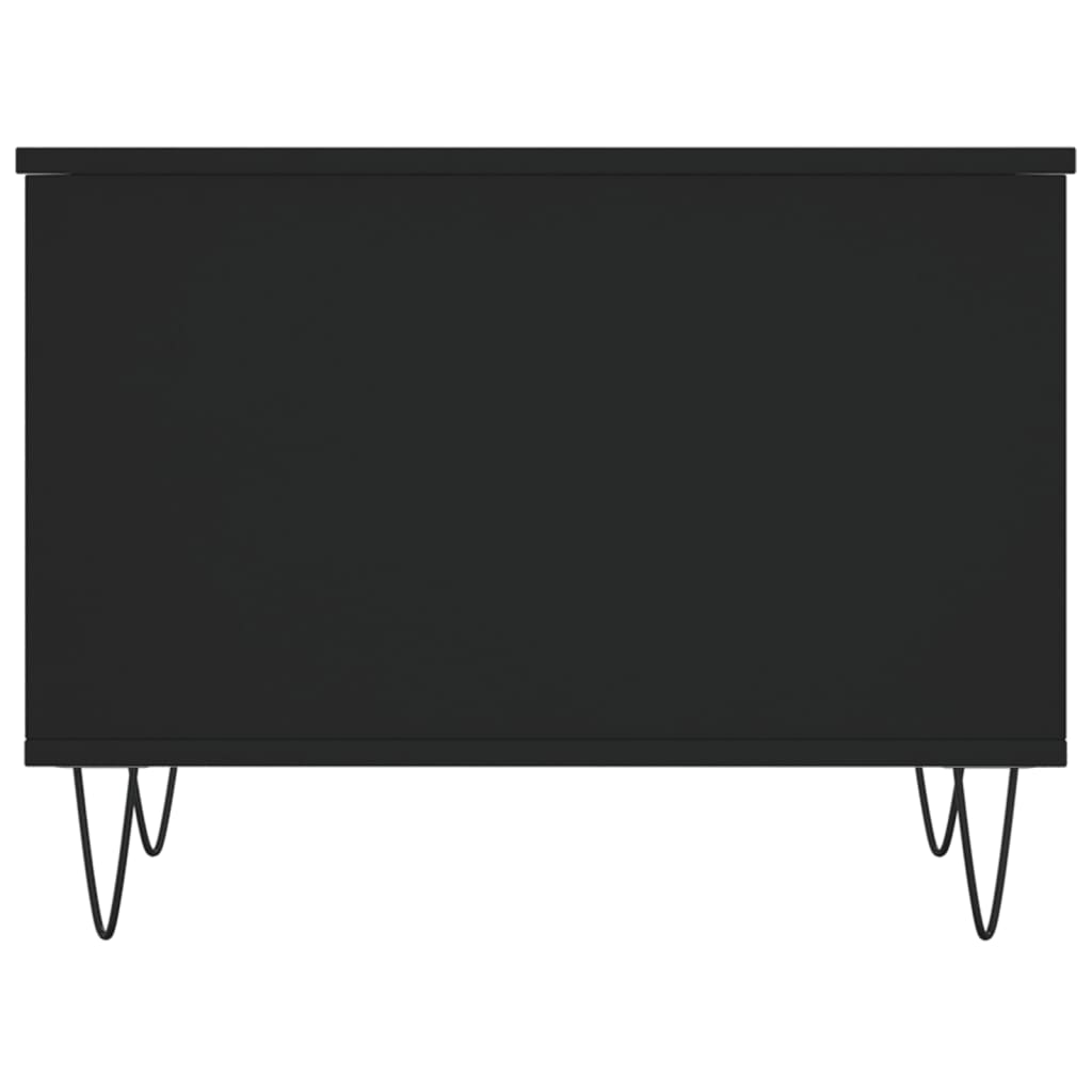 vidaXL Table basse Noir 60x44,5x45 cm Bois d'ingénierie