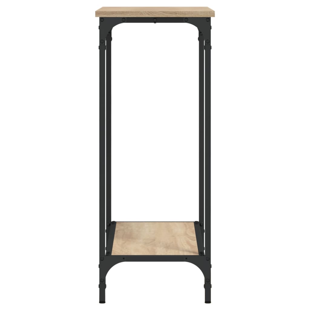 vidaXL Table console chêne sonoma 75x30,5x75 cm bois d'ingénierie