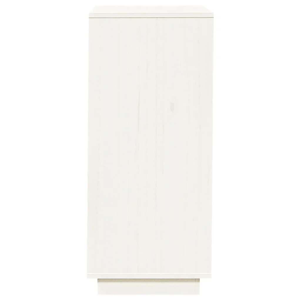 vidaXL Armoire à chaussures Blanc 35x35x80 cm Bois de pin massif