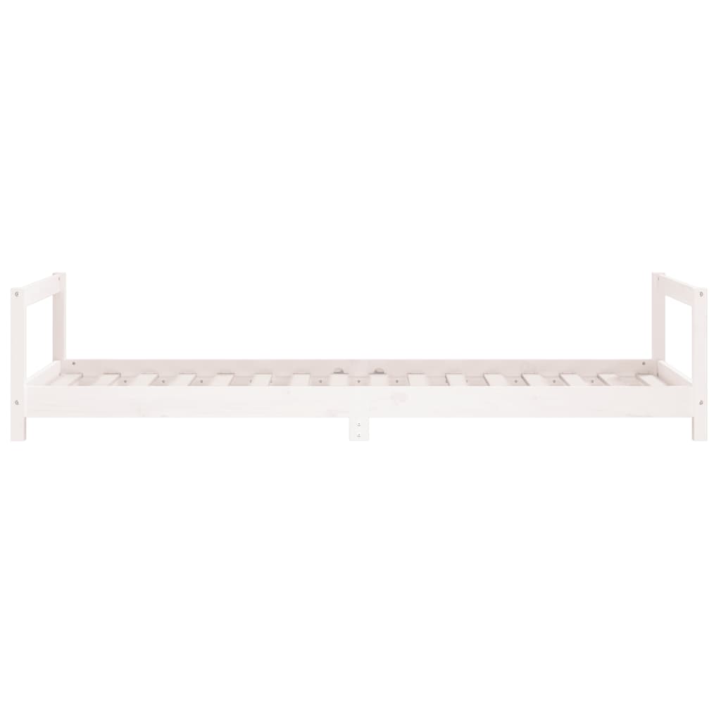 vidaXL Cadre de lit pour enfants blanc 80x200 cm bois de pin massif