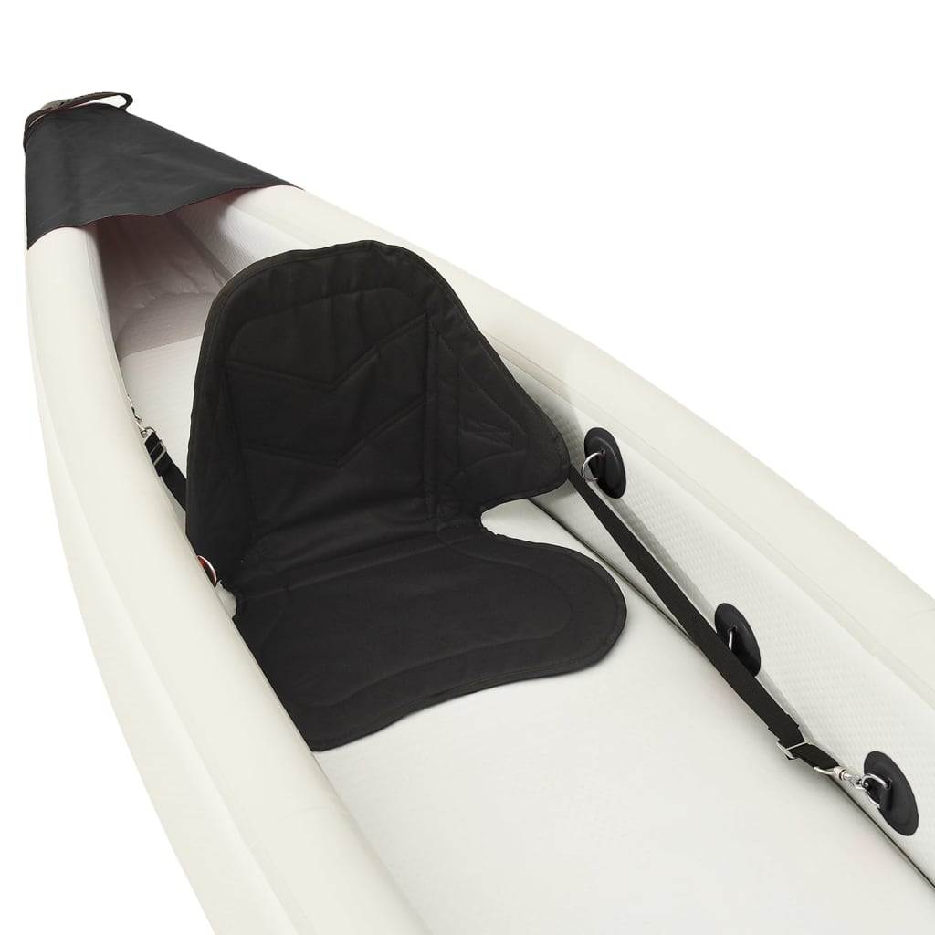 vidaXL Kayak gonflable noir 375x72x31 cm polyester