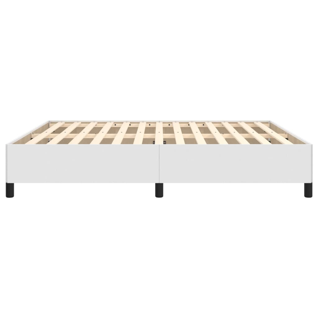 vidaXL Cadre de lit sans matelas blanc 160x200 cm similicuir