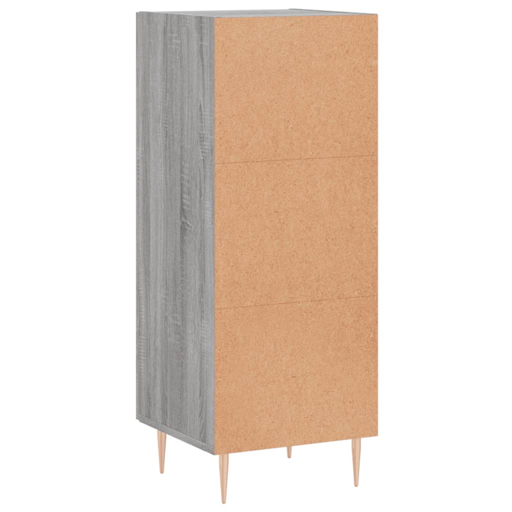 vidaXL Buffet Sonoma gris 34,5x34x90 cm Bois d'ingénierie