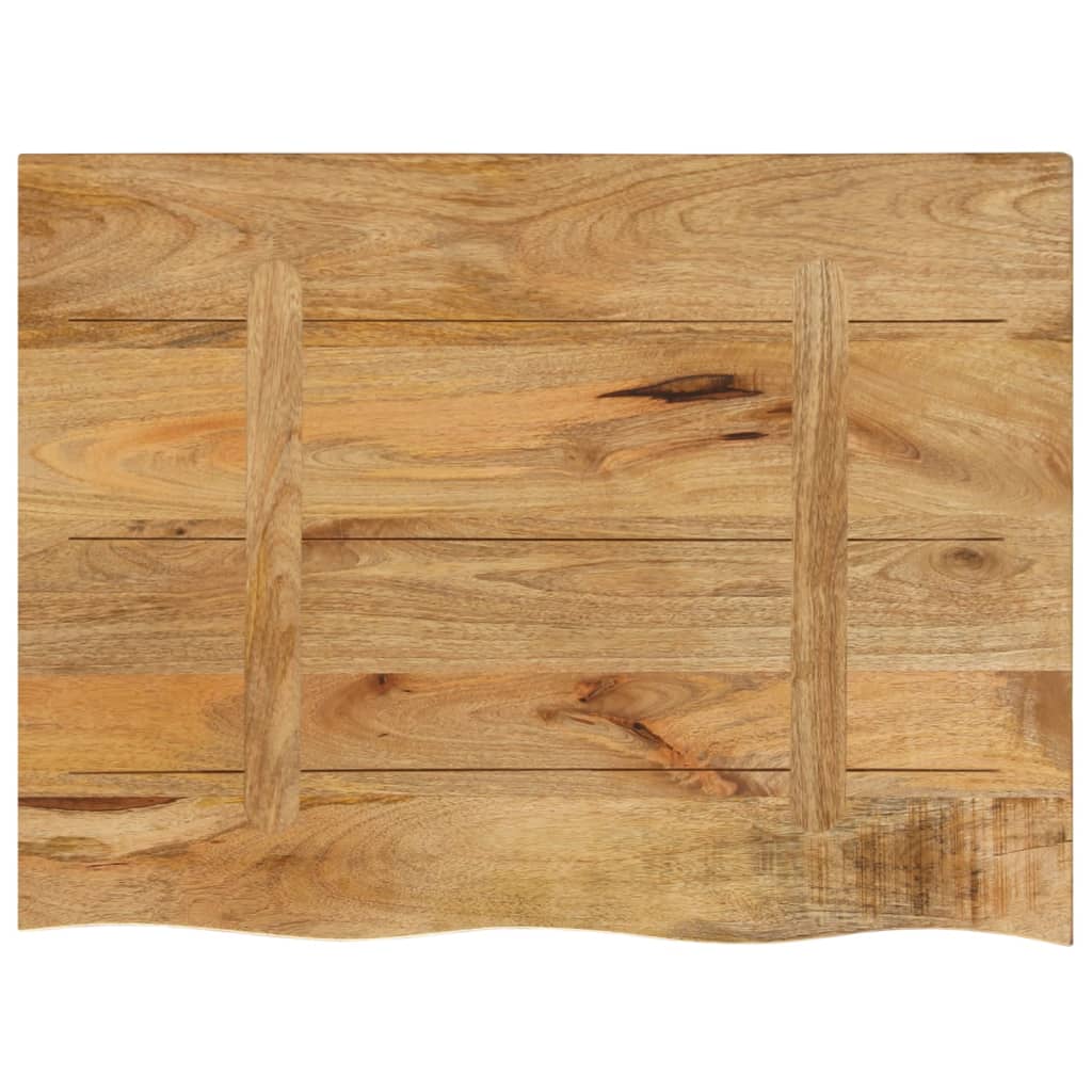 vidaXL Dessus de table 80x60x2,5 cm bord vif bois massif manguier brut